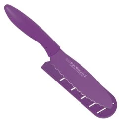 Kai Pure Pure Komachi 2 6'' Bagel/Sandwich Knife & Sheath - Purple