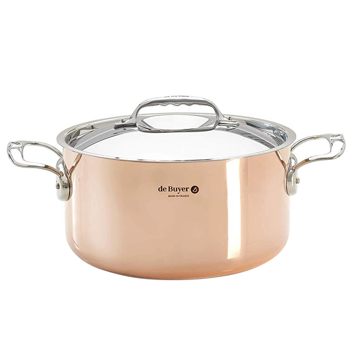De Buyer Debuyer Prima Matera 3.5-Quart Copper Stewpan 1 De Buyer Debuyer Prima Matera 3.5-Quart Copper Stewpan