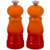 Le Creuset Petite 5'' X 2'' Salt And Pepper Mill Set - Flame