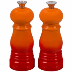 Le Creuset Petite 5'' X 2'' Salt And Pepper Mill Set - Flame