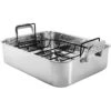 Chantal Stainless Steel Roaster W/ Nonstick Rack (15.5" L X 12.25" W X 4" H)