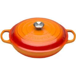 Le Creuset Signature 2.25-Quart Braiser With Stainless Steel Knob - Flame