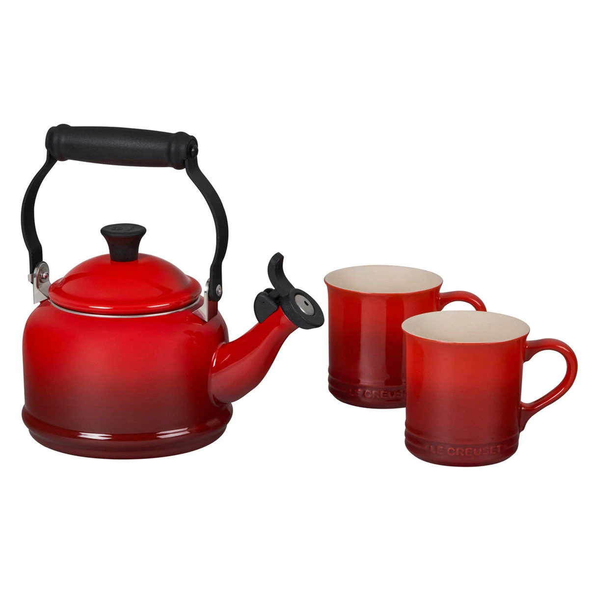 Le Creuset 1.25-Quart Demi Kettle - Cerise 3 Le Creuset 1.25-Quart Demi Kettle - Cerise - Image 3
