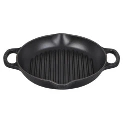 Le Creuset 9.75" Signature Deep Round Grill Pan - Licorice