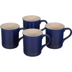 Le Creuset Signature 4-Piece 14 Oz. Mugs - Indigo
