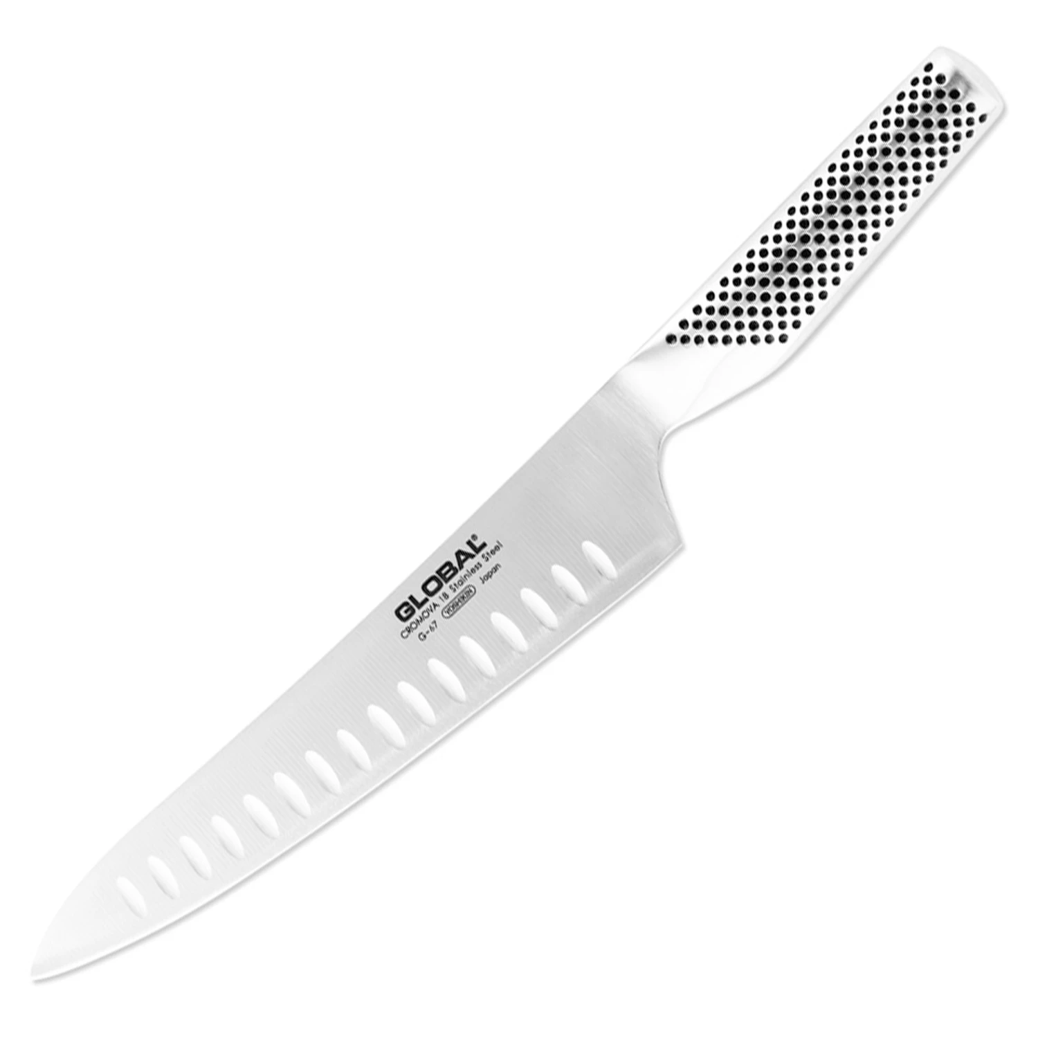 Global Classic 8 1/4'' Fluted Carving Knife 1 Global Classic 8 1/4'' Fluted Carving Knife