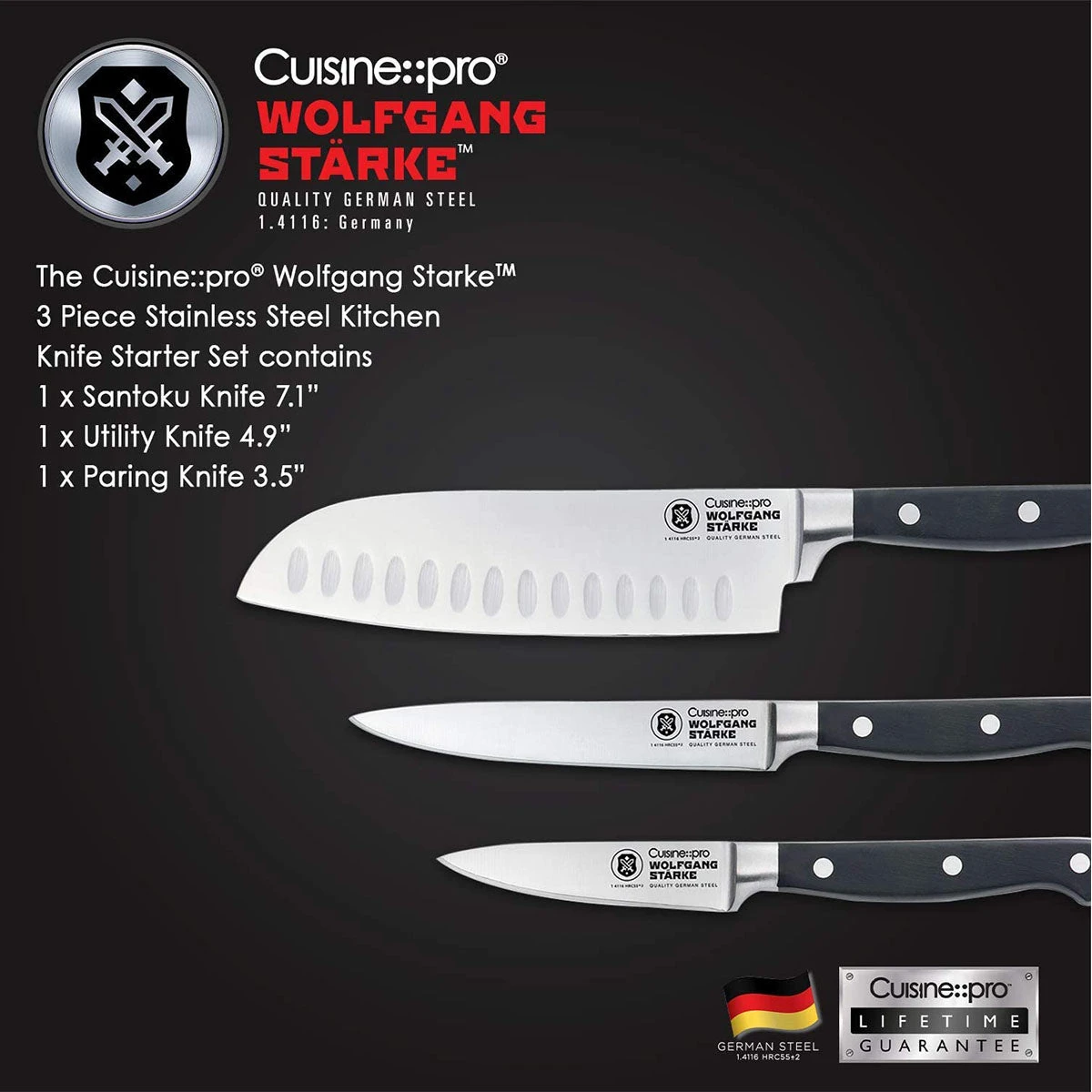 Cuisine::pro Wolfgang Starke Starter Set 3Pc 2 Cuisine::pro Wolfgang Starke Starter Set 3Pc - Image 2