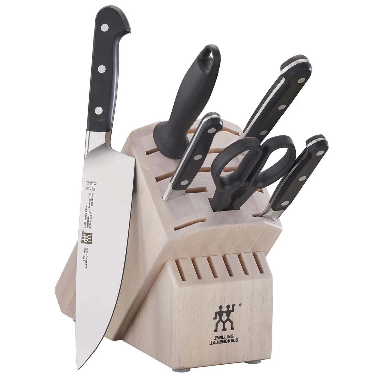 Zwilling J.A. Henckels Pro 7-Piece Knife Block Set - White 1 Zwilling J.A. Henckels Pro 7-Piece Knife Block Set - White