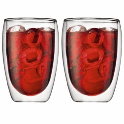 Bodum Pavina 12-Ounce Double-Wall Glass, Set Of 2