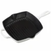 Le Creuset 10.25'' Signature Square Skillet Grill - White