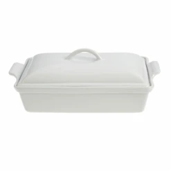 Le Creuset 4 Qt. Heritage Covered Rectangular Casserole - White