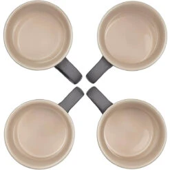 Le Creuset 14 Oz. Set Of 4 Mugs - Oyster -COOKWARE Store 3 17a54b94 ef6f 4645 a467 9f44e5601e1c
