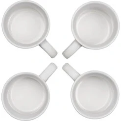 Le Creuset 14 Oz. Set Of 4 Mugs - White -COOKWARE Store 3 71dee57c 6ea0 4644 af15 e46a62e11502