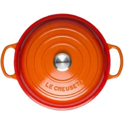 Le Creuset Signature 2.25-Quart Braiser With Stainless Steel Knob - Flame 8 Le Creuset Signature 2.25-Quart Braiser With Stainless Steel Knob - Flame -COOKWARE Store 3 8f6cb074 e5f3 4e7d 8222 a85546666650