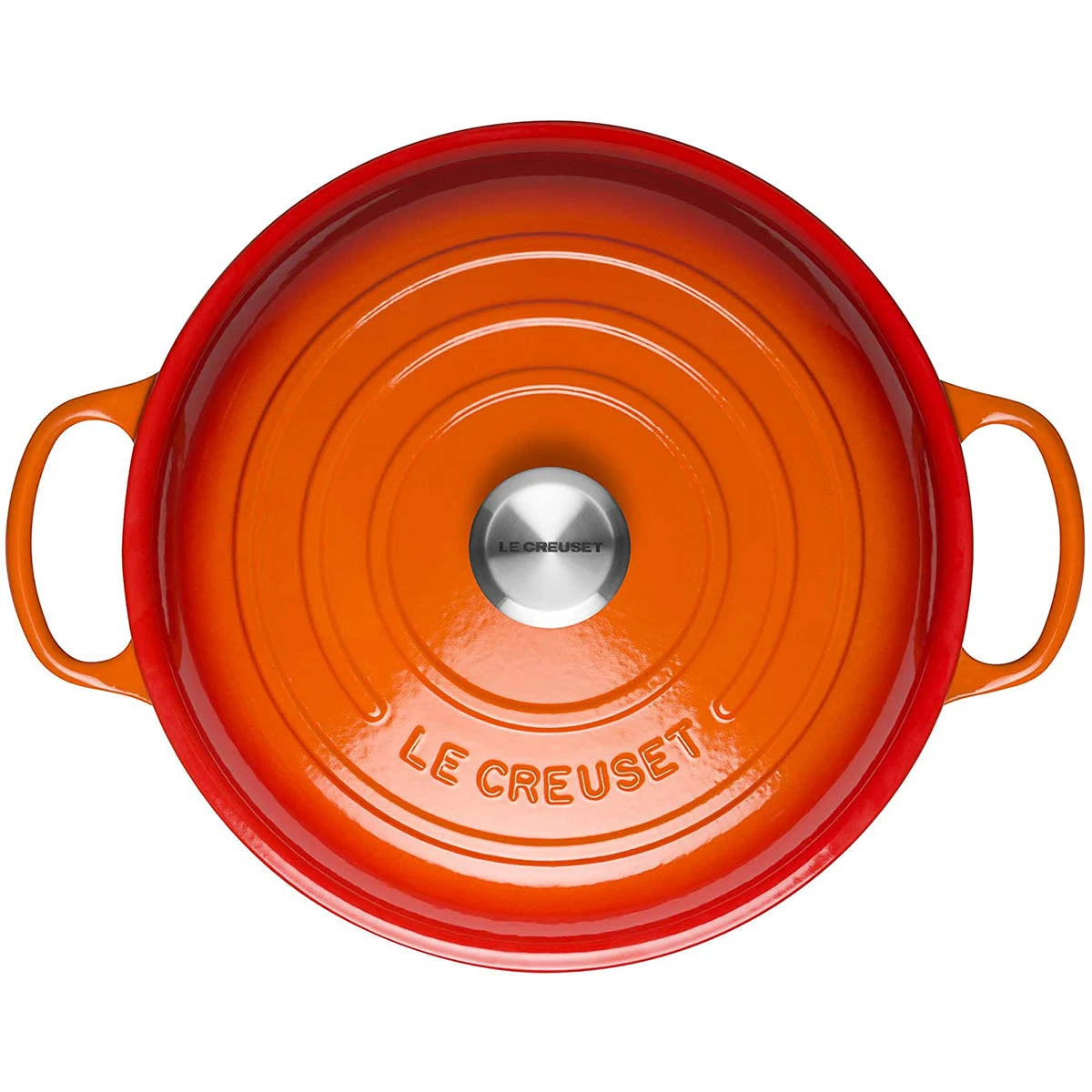 Le Creuset Signature 2.25-Quart Braiser With Stainless Steel Knob - Flame 3 Le Creuset Signature 2.25-Quart Braiser With Stainless Steel Knob - Flame - Image 3