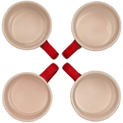 Le Creuset 14 Oz. Set Of 4 Mugs - Cerise -COOKWARE Store 3 9569a856 3cb4 49f3 9d17 85826882d379