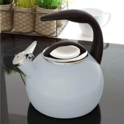 Chantal 2 Qt. Enamel-on-Steel Anniversary Teakettle - Fog Grey 9 Chantal 2 Qt. Enamel-on-Steel Anniversary Teakettle - Fog Grey -COOKWARE Store 3 b1b2e49c 21bf 4729 beae f2f6e747da3c