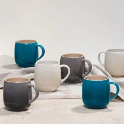 Le Creuset 13 Oz. / 380ml Set Of 4 Heritage Mugs - Deep Teal -COOKWARE Store 3 c6f11a74 02b1 442c af59 33476ac3e72a