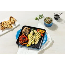 Le Creuset Enamaled Cast Iron Square Grill, 9.5", Oyster -COOKWARE Store 4 Copy 3154558d 7628 4446 b669 661d48a2383c