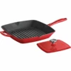Tramontina Enemeled Cast Iron 11'' Grill Pan With Press