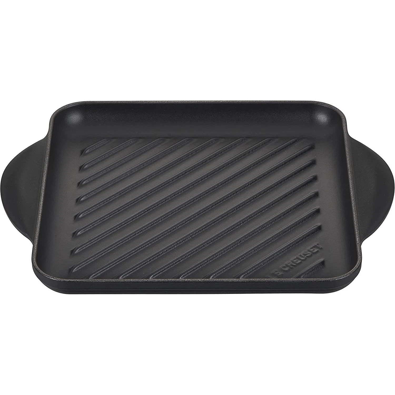 Le Creuset Enamaled Cast Iron Square Grill, 9.5", Licorice 1 Le Creuset Enamaled Cast Iron Square Grill, 9.5", Licorice