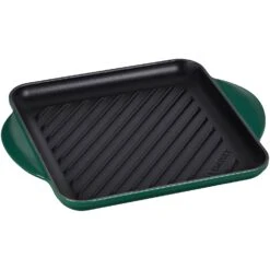 Le Creuset Enamaled Cast Iron Square Grill, 9.5", Artichaut