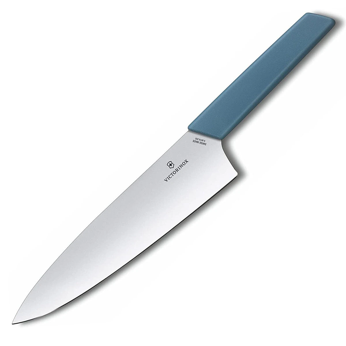 Victorinox Chef's, Swiss Modern, 8" Blade, Cornflower-Blue 1 Victorinox Chef's, Swiss Modern, 8" Blade, Cornflower-Blue