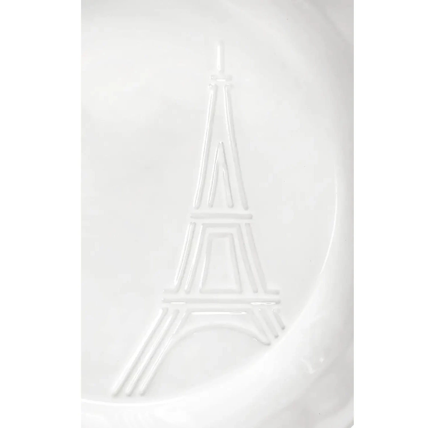 Le Creuset Pie Dish - White W/ Eiffel Tower 3 Le Creuset Pie Dish - White W/ Eiffel Tower - Image 3