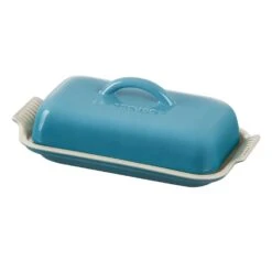 Le Creuset 8.3" X 4.1" X 3" Heritage Butter Dish - Caribbean