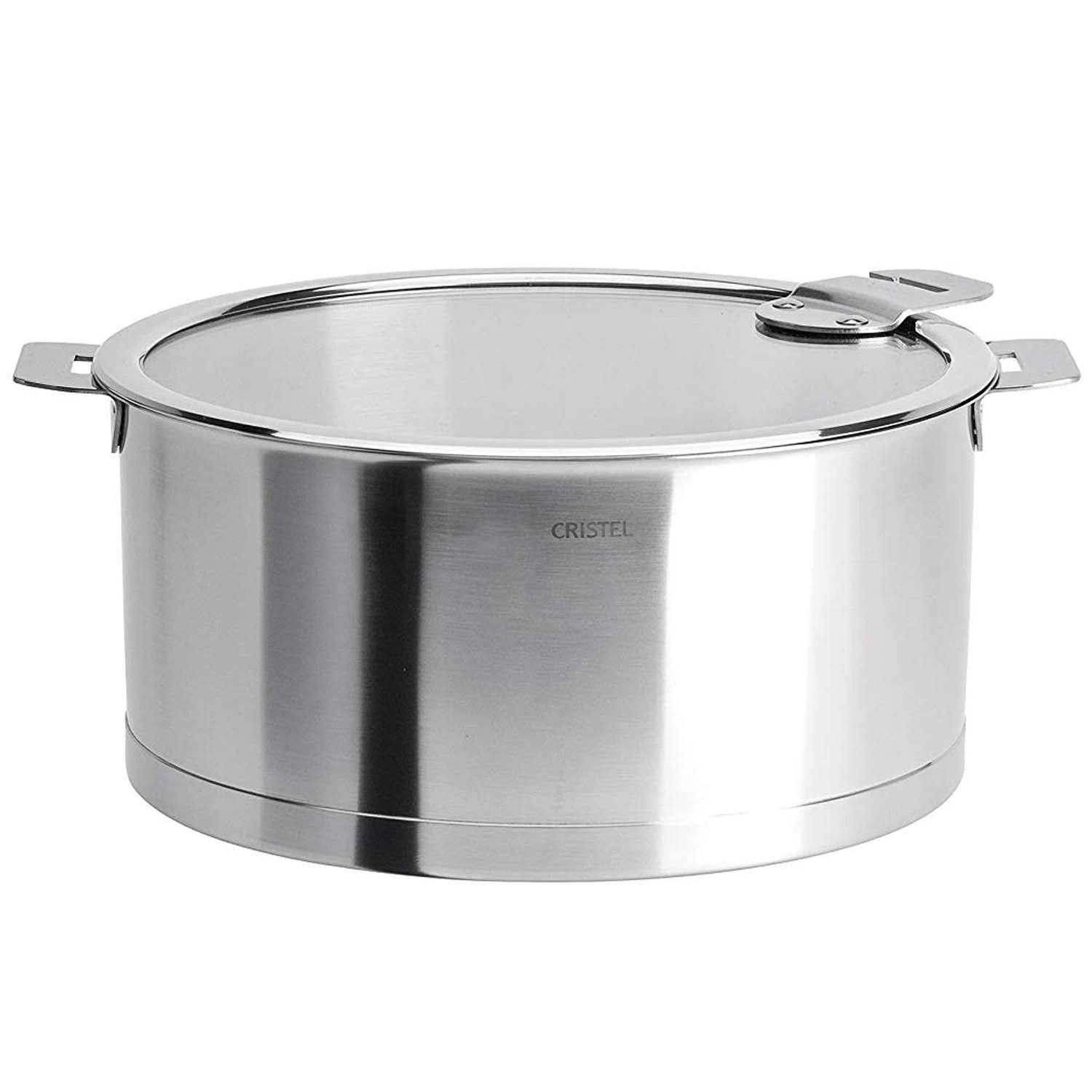 Cristel Detachable Handle Strate Saucepan 1.5-Quart With Flat Glass Lid 1 Cristel Detachable Handle Strate Saucepan 1.5-Quart With Flat Glass Lid