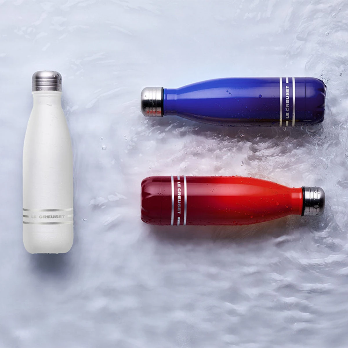 Le Creuset 17 Oz. Stainless Steel Hydration Bottle - Flame 6 Le Creuset 17 Oz. Stainless Steel Hydration Bottle - Flame - Image 6