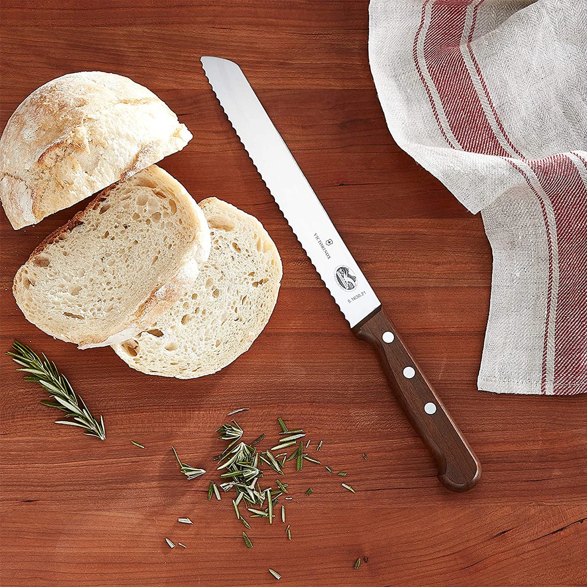 Victorinox Rosewood 8" Serrated Bread Knife 5 Victorinox Rosewood 8" Serrated Bread Knife - Image 5
