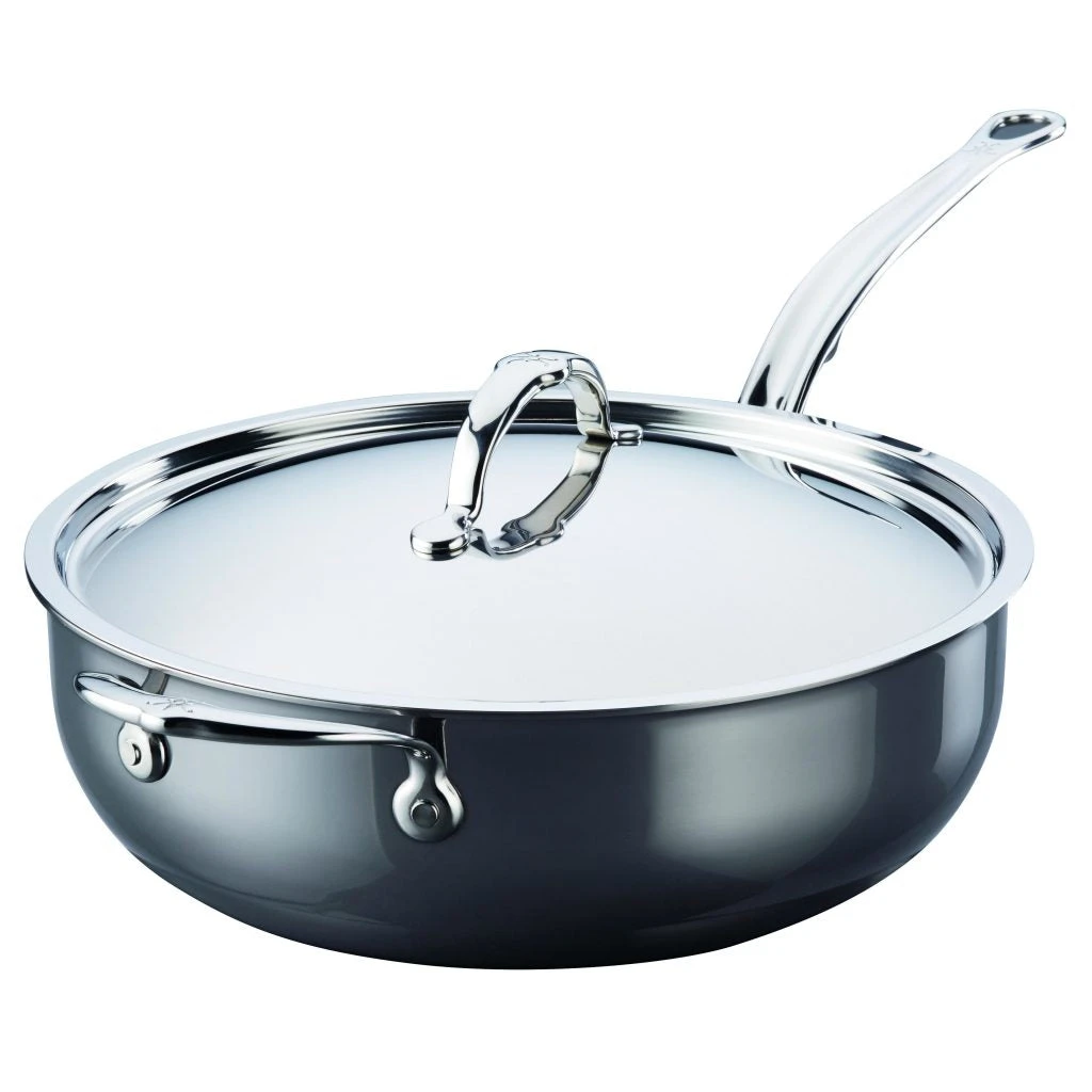 Hestan Nanobond 5-Quart Covered Essential Pan With Helper Handle 1 Hestan Nanobond 5-Quart Covered Essential Pan With Helper Handle