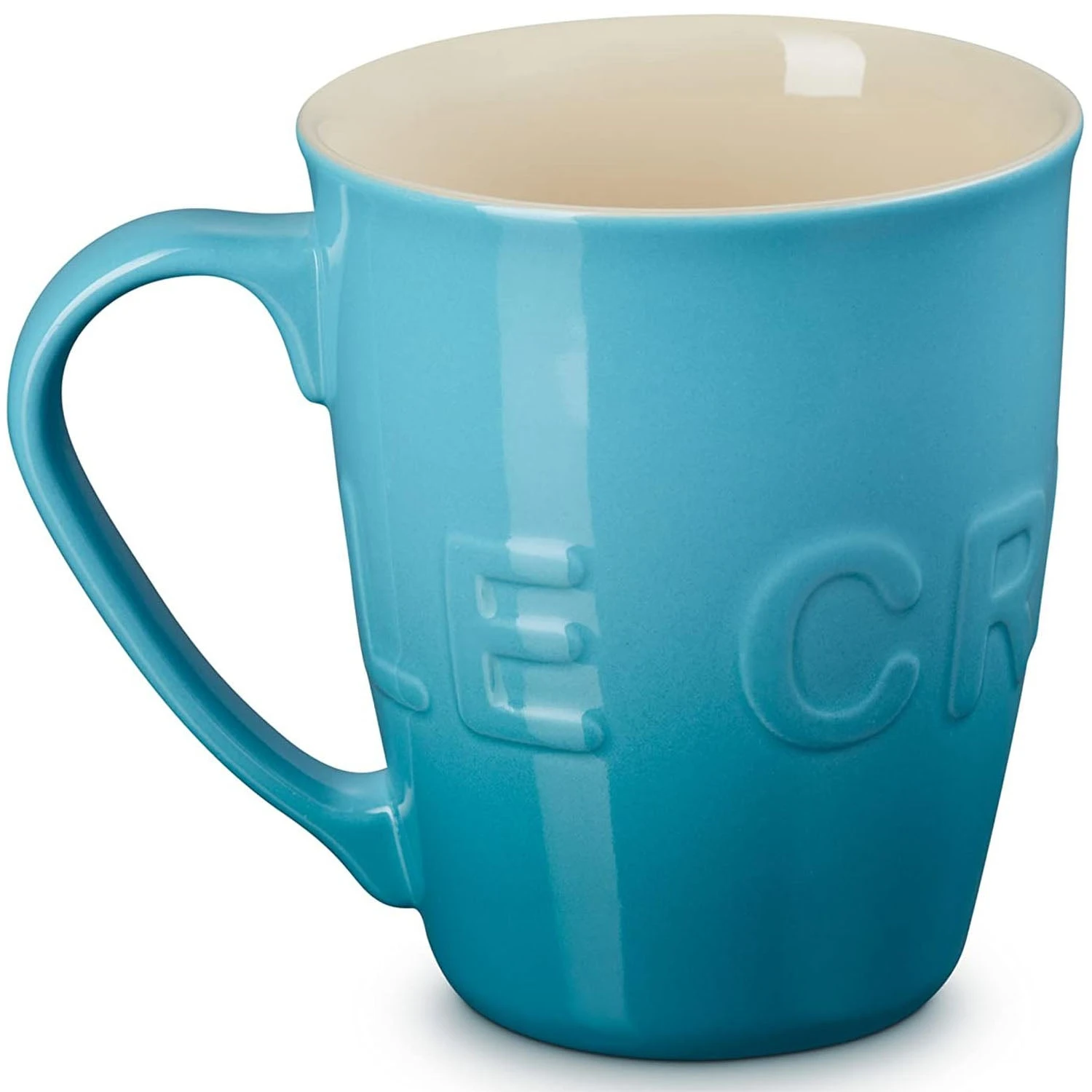 Le Creuset XL Logo Mug - Caribbean 1 Le Creuset XL Logo Mug - Caribbean