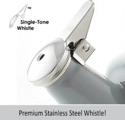 Chantal Winter Village 1.4 Quart Whistling Teakettle, Fog Grey -COOKWARE Store 617Ylv8KudL. AC SL1500