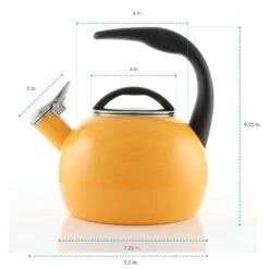 Chantal Anniversary 2 Quart Enamel On Steel Whistling Tea Kettle, Marigold 14 Chantal Anniversary 2 Quart Enamel On Steel Whistling Tea Kettle, Marigold -COOKWARE Store 617iNGLXEaL. AC SL1500