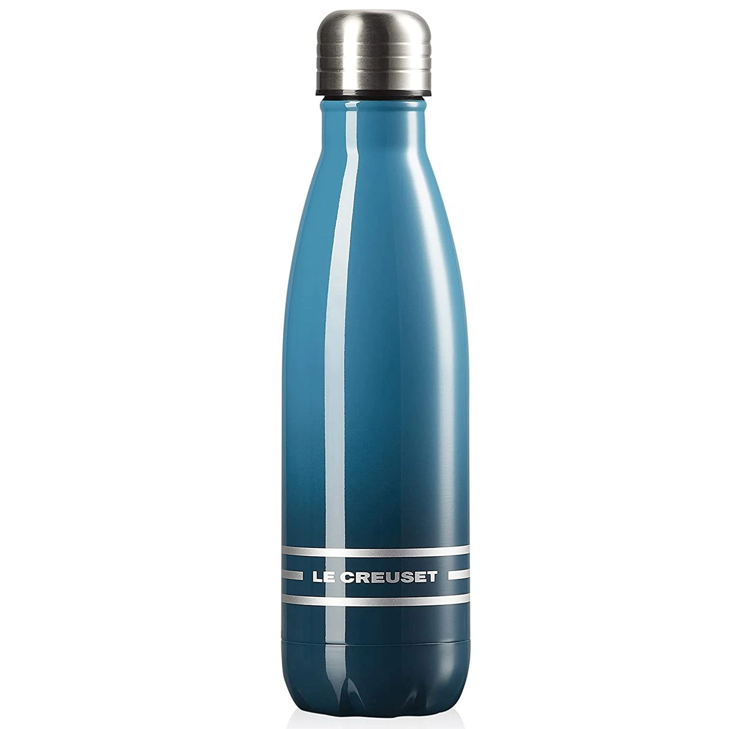 Le Creuset 17 Oz. Stainless Steel Hydration Bottle - Deep Teal 2 Le Creuset 17 Oz. Stainless Steel Hydration Bottle - Deep Teal - Image 2