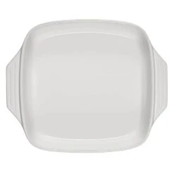 Le Creuset 2.75 Qt. [9.5"] Covered Square Casserole - White W/ Eiffel Tower -COOKWARE Store 61AOC5m632L. AC SL1500