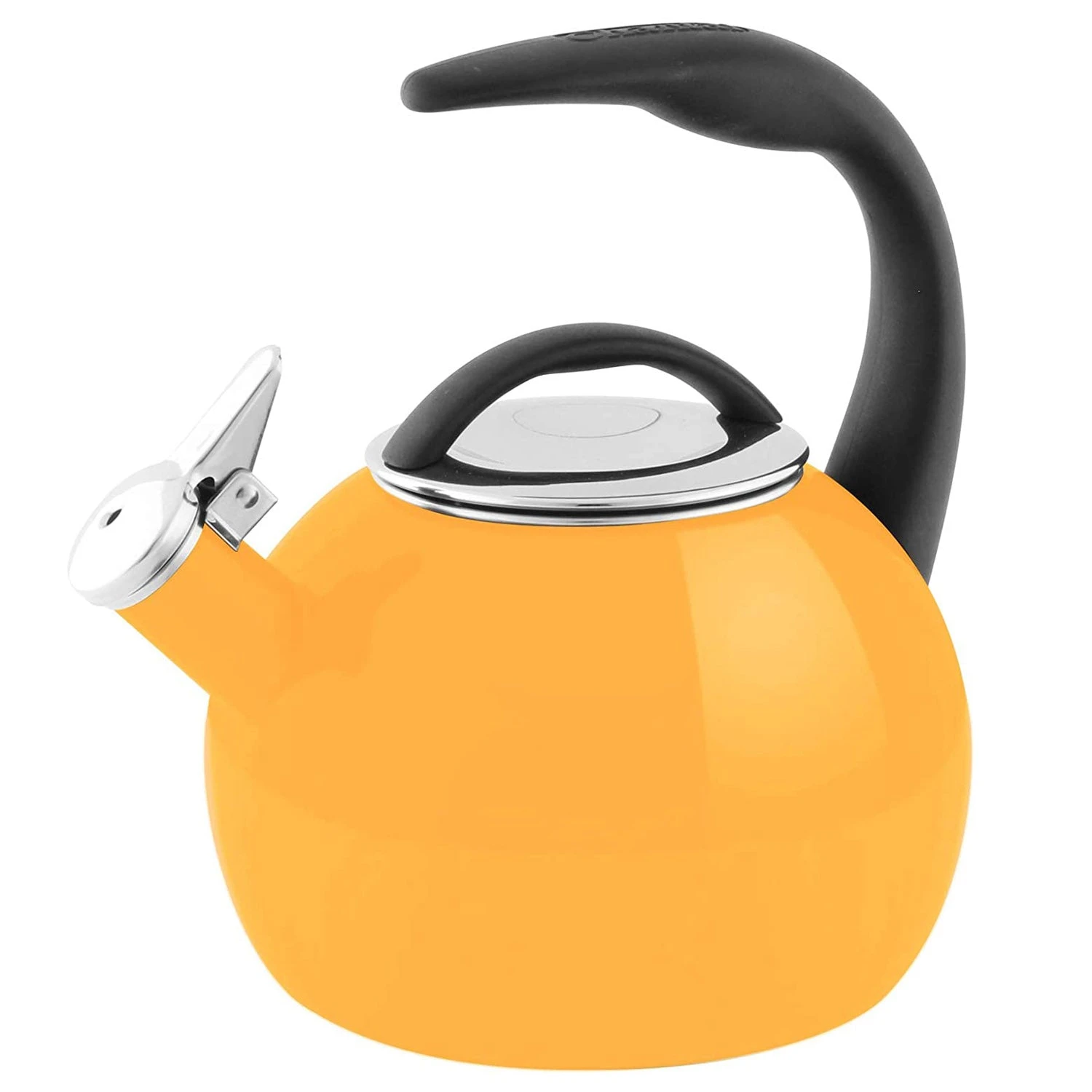 Chantal Anniversary 2 Quart Enamel On Steel Whistling Tea Kettle, Marigold 1 Chantal Anniversary 2 Quart Enamel On Steel Whistling Tea Kettle, Marigold
