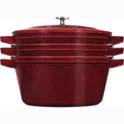 Staub Cast Iron 4-Piece Stackable Set - Grenadine 18 Staub Cast Iron 4-Piece Stackable Set - Grenadine -COOKWARE Store 61NCeTjeaML. AC SL1500