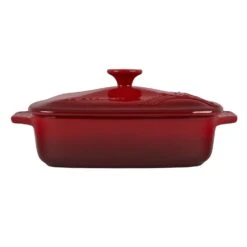 Le Creuset 2.75 Qt. [9.5"] Covered Square Casserole - Cerise W/ Eiffel Tower -COOKWARE Store 61UNOc pHGL. AC SL1500