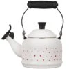 Le Creuset L'Amour Collection: Demi Kettle - White W/ Heart Applique