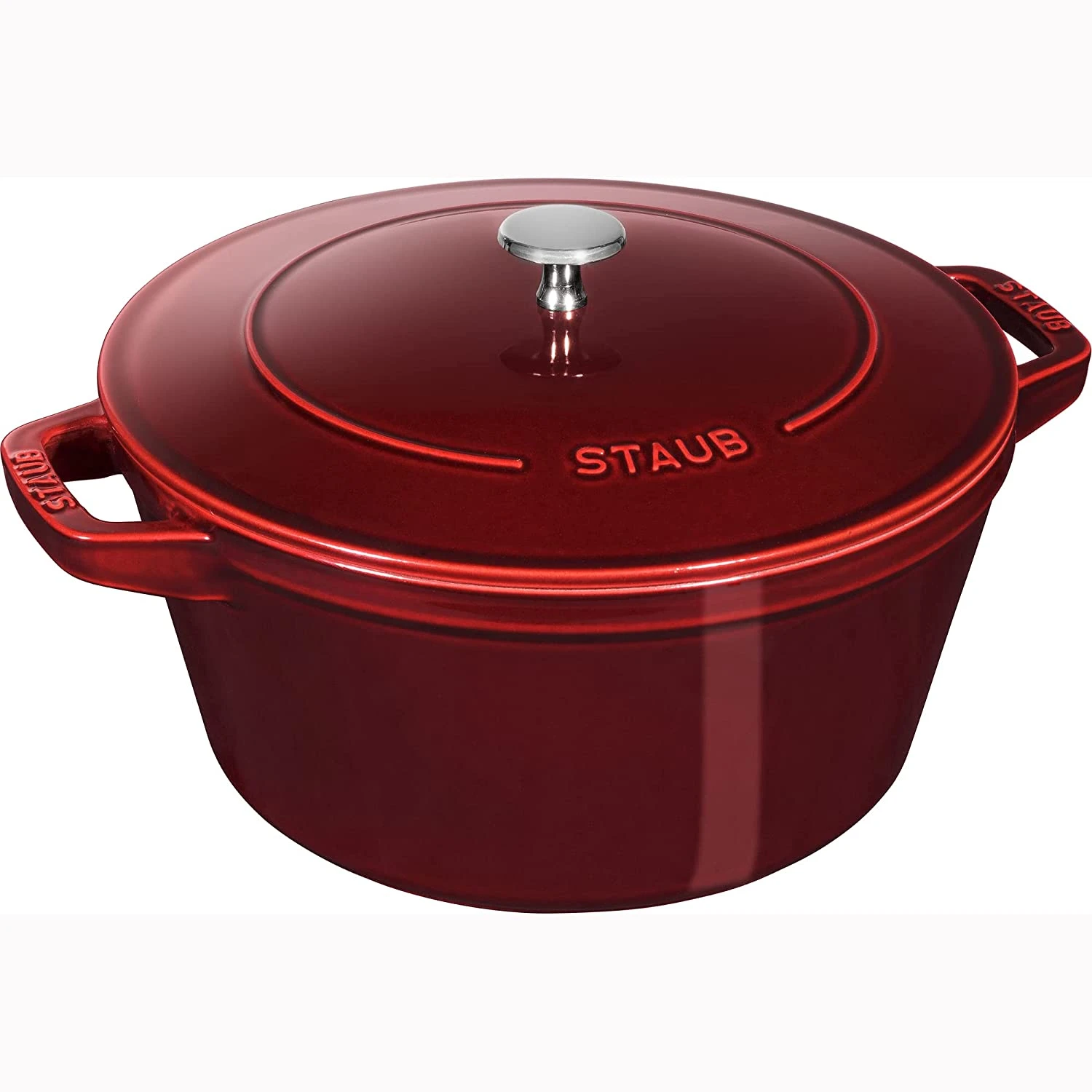Staub Cast Iron 4-Piece Stackable Set - Grenadine 5 Staub Cast Iron 4-Piece Stackable Set - Grenadine - Image 5