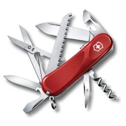 Victorinox Swiss Army 85mm Multi-Tool, Evolution S17 Pocket Knife, Red