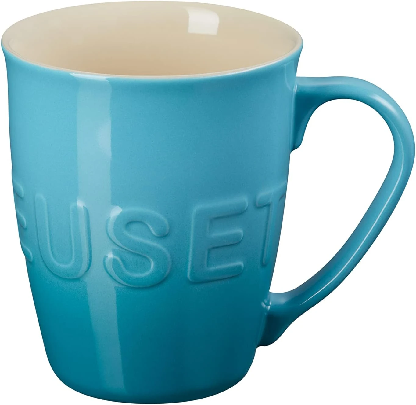 Le Creuset XL Logo Mug - Caribbean 2 Le Creuset XL Logo Mug - Caribbean - Image 2