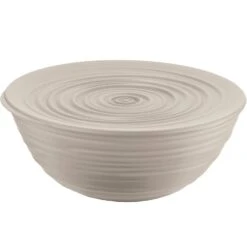 GUZZINI M BOWL WITH LID TIERRA - TAUPE