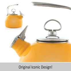 Chantal Classic Harmonica 1.8 Quart Whistling Teakettle, Marigold -COOKWARE Store 61laIoB0YtS. AC SL1500