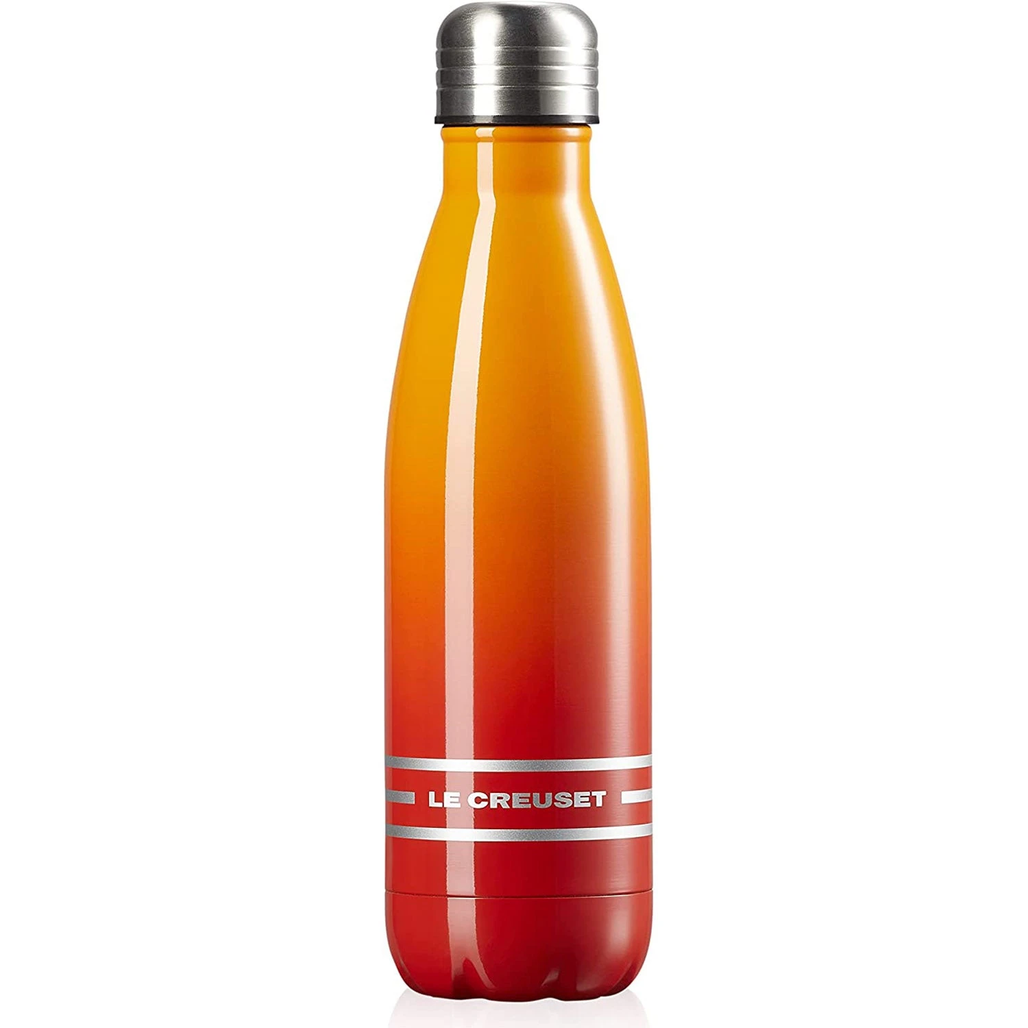 Le Creuset 17 Oz. Stainless Steel Hydration Bottle - Flame 3 Le Creuset 17 Oz. Stainless Steel Hydration Bottle - Flame - Image 3