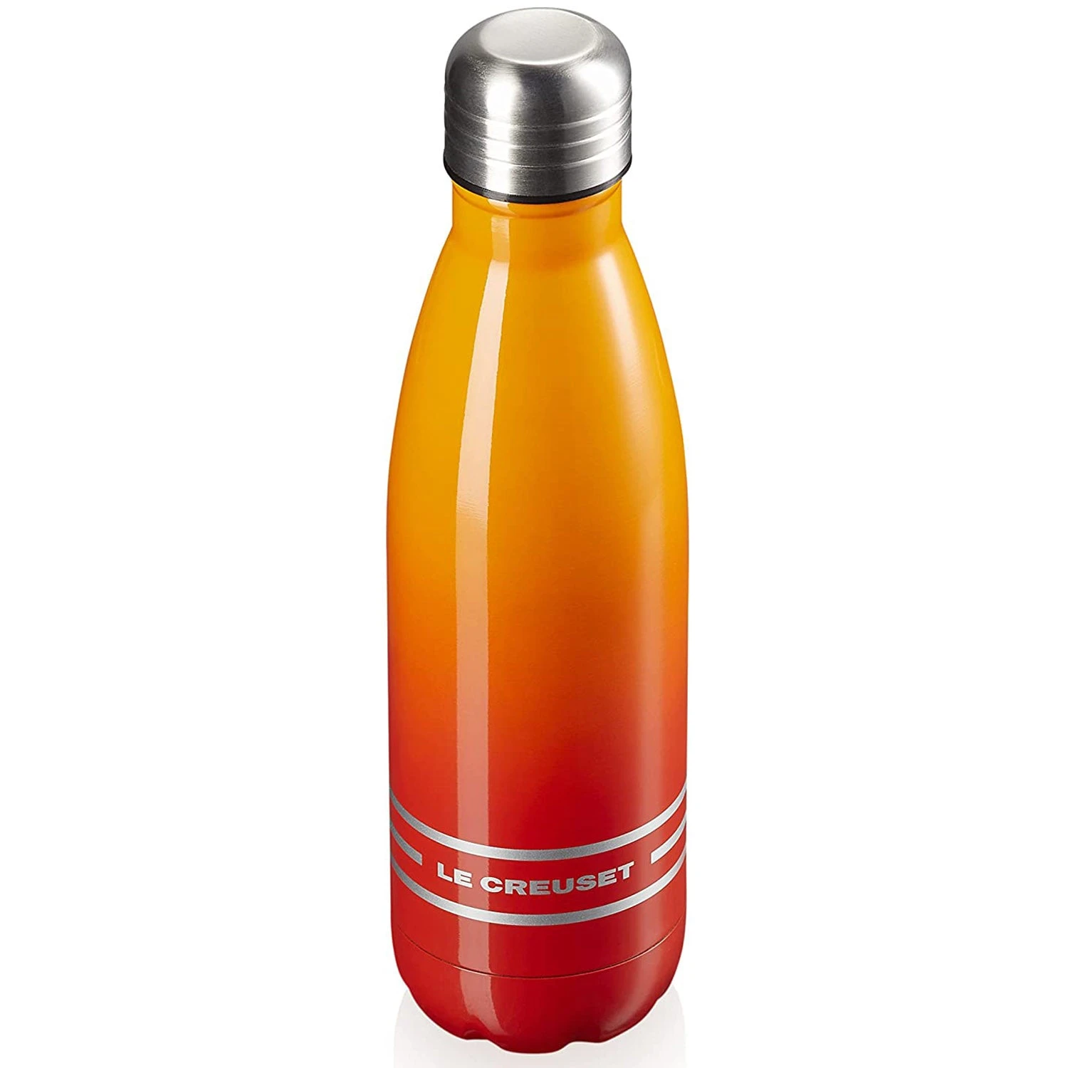Le Creuset 17 Oz. Stainless Steel Hydration Bottle - Flame 2 Le Creuset 17 Oz. Stainless Steel Hydration Bottle - Flame - Image 2
