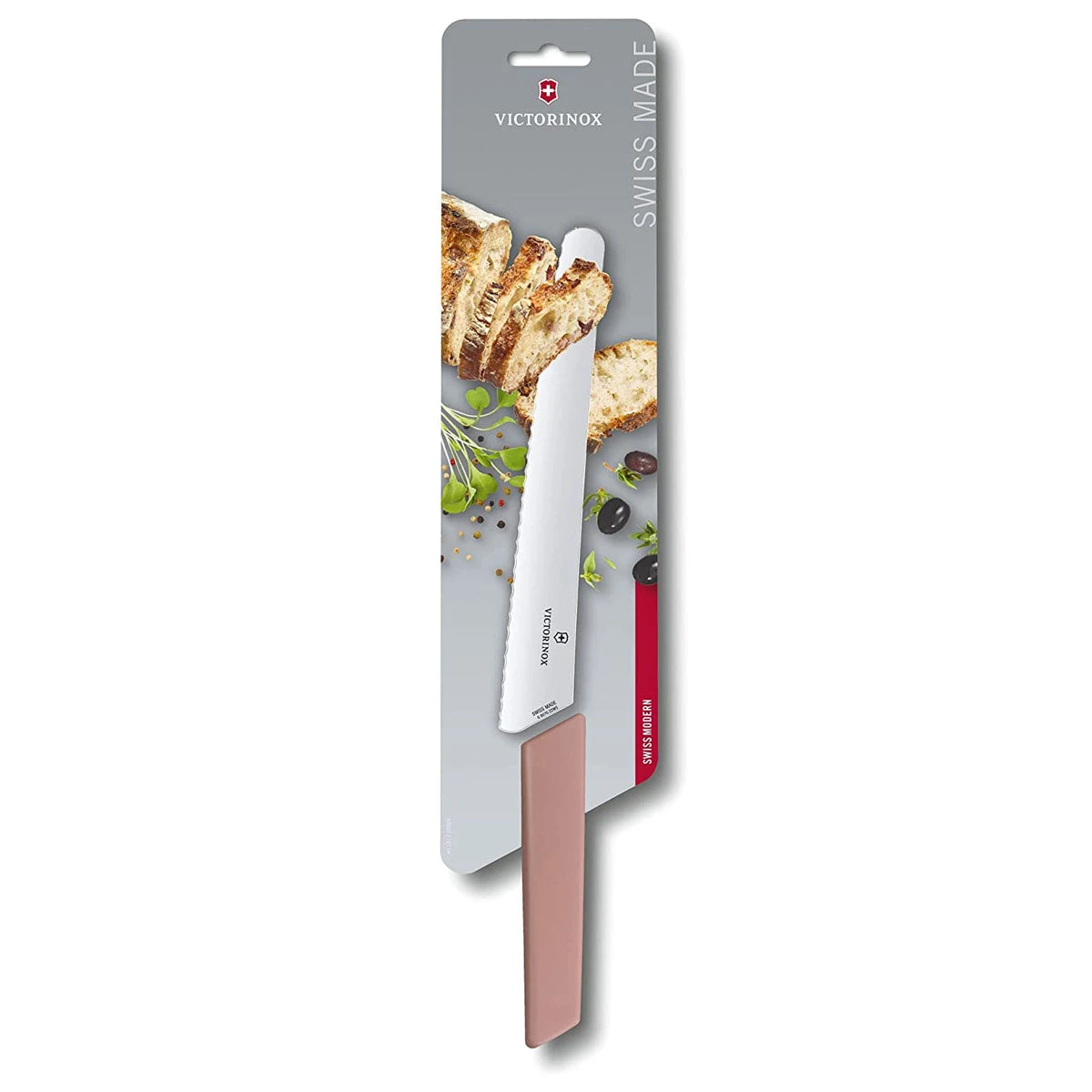 Victorinox Bread, Swiss Modern, 8.5" Blade, Apricot-Rose 6 Victorinox Bread, Swiss Modern, 8.5" Blade, Apricot-Rose - Image 6